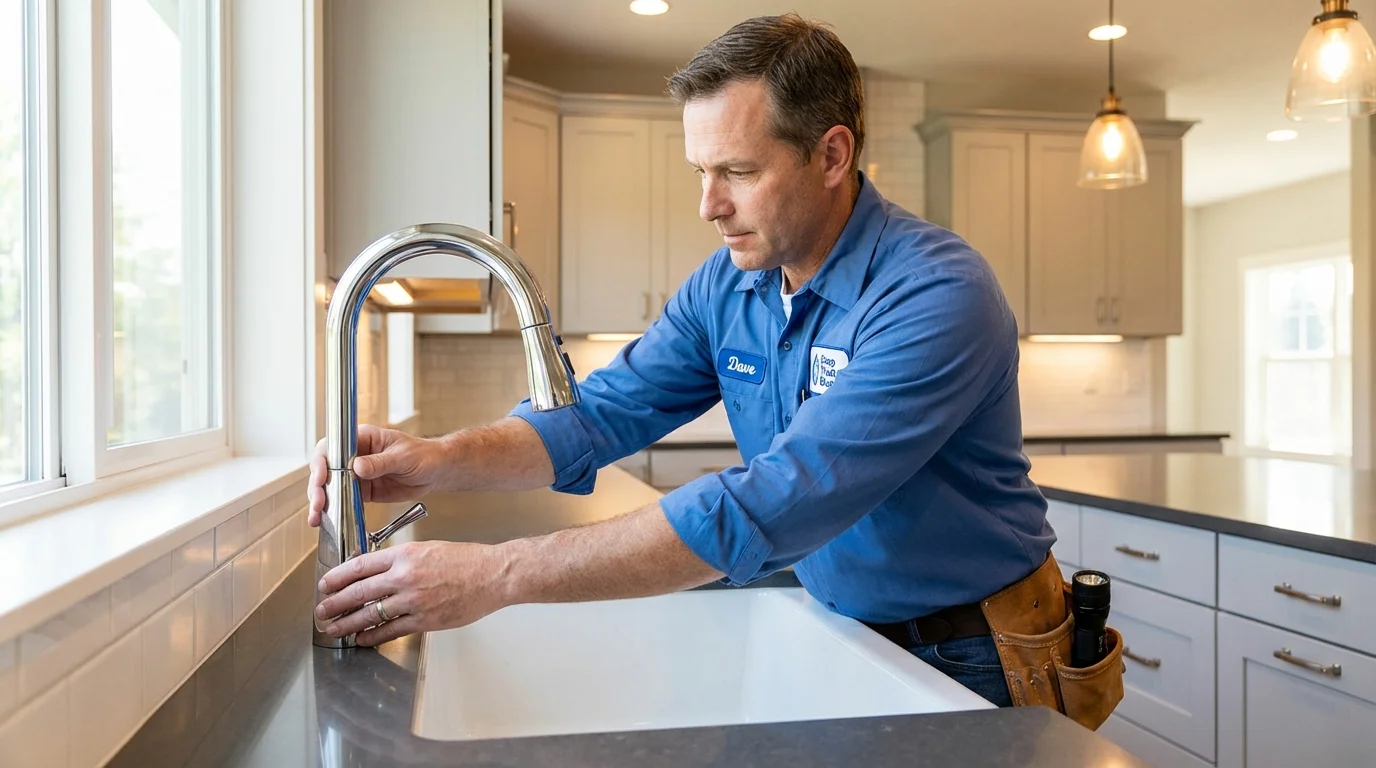 Kitchen faucet installation by Johns Plumbing LLC in Sedona